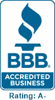 BBB Accredited Business Rating: A-